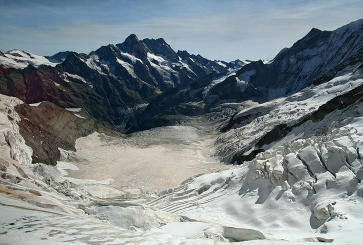 Швейцарские Альпы. Альпийский ледник